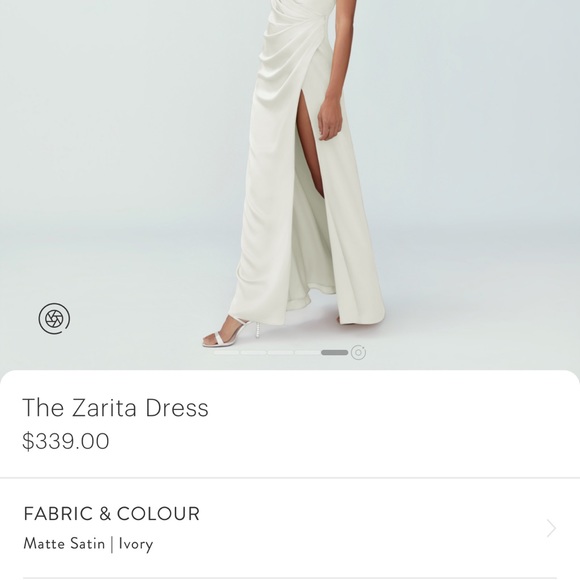 Fame&Partners NWT/BOX Ivory Satin wrap maxi dress BRIDES&BRIDESMAID Fits 6-8 - Picture 6 of 17